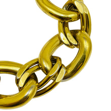 Load image into Gallery viewer, NAPIER signed vintage gold tone massive chain designer bracelet
