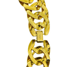 Load image into Gallery viewer, NAPIER signed vintage gold tone massive chain designer necklace
