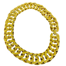 Load image into Gallery viewer, NAPIER signed vintage gold tone massive chain designer necklace
