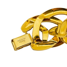Load image into Gallery viewer, NAPIER signed vintage gold tone massive chain link designer bracelet
