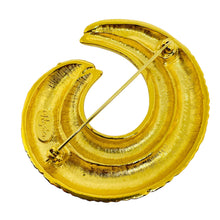 Load image into Gallery viewer, NAPIER signed vintage gold tone swirl designer brooch
