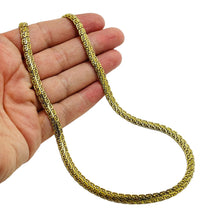 Load image into Gallery viewer, NOLAN MILLER signed gold tone designer chain necklace
