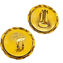 Load image into Gallery viewer, OLALA signed vintage gold tone rhinestone designer clip on earrings
