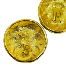 Load image into Gallery viewer, POGGI Paris signed vintage gold tone faux pearls designer clip on earrings
