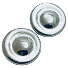 Load image into Gallery viewer, RICHELIEU signed silver tone designer clip on earrings
