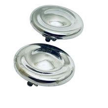 Load image into Gallery viewer, RICHELIEU signed silver tone designer clip on earrings

