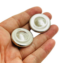 Load image into Gallery viewer, RICHELIEU signed silver tone designer clip on earrings
