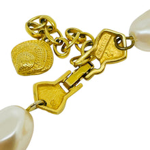 Load image into Gallery viewer, RICHELIEU signed vintage gold faux pearl designer necklace
