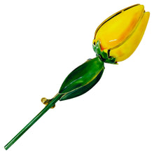Load image into Gallery viewer, SANDOR signed gold tone enamel flower designer brooch
