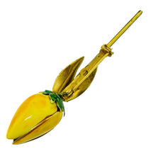 Load image into Gallery viewer, SANDOR signed gold tone enamel flower designer brooch
