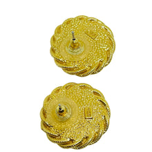 Load image into Gallery viewer, SARAH COVENTRY signed SC vintage gold tone pearl designer pierced earrings

