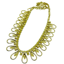Load image into Gallery viewer, SARAH COVENTRY signed vintage gold tone rhinestone designer necklace
