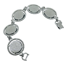 Load image into Gallery viewer, SARAH COVENTRY signed vintage silver tone art glass designer bracelet
