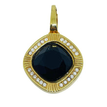Load image into Gallery viewer, SWAROVSKI SAL signed vintage gold plated crystal necklace enhancer pendant
