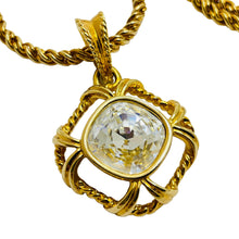 Load image into Gallery viewer, SWAROVSKI signed gold crystal designer runway necklace
