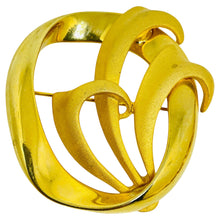 Load image into Gallery viewer, TARA signed vintage gold tone designer brooch
