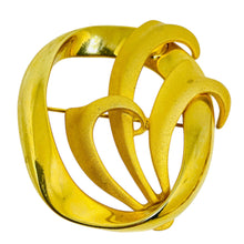Load image into Gallery viewer, TARA signed vintage gold tone designer brooch

