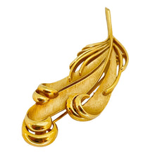 Load image into Gallery viewer, TRIFARI crown signed gold designer brooch
