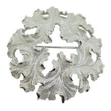 Load image into Gallery viewer, TRIFARI crown signed silver tone designer brooch earrings set
