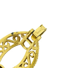 Load image into Gallery viewer, TRIFARI crown signed vintage gold tone designer bracelet

