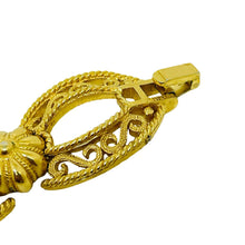 Load image into Gallery viewer, TRIFARI crown signed vintage gold tone designer bracelet
