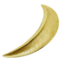 Load image into Gallery viewer, TRIFARI crown signed vintage gold tone moon designer brooch
