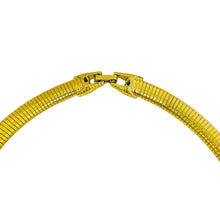 Load image into Gallery viewer, TRIFARI signed vintage gold tone omega chain resin enamel designer necklace
