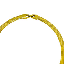 Load image into Gallery viewer, TRIFARI signed vintage gold tone omega chain resin enamel designer necklace
