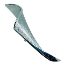 Load image into Gallery viewer, TRIFARI signed vintage silver tone modernist designer brooch

