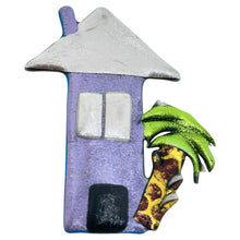 Load image into Gallery viewer, Vintage 80's metallic palm house beach designer pin brooch
