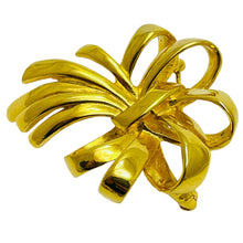 Load image into Gallery viewer, Vintage AK ANNE KLEIN signed gold tone designer brooch
