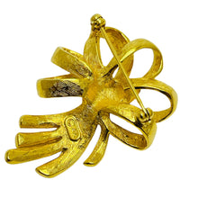 Load image into Gallery viewer, Vintage AK ANNE KLEIN signed gold tone designer brooch
