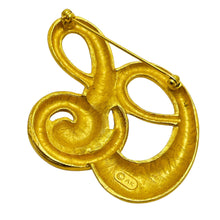 Load image into Gallery viewer, Vintage AK ANNE KLEIN signed matte gold tone designer brooch
