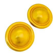 Load image into Gallery viewer, Vintage ANNE KLEIN gold matte modernist designer runway clip on earrings
