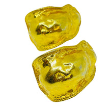Load image into Gallery viewer, Vintage ANNE KLEIN madsive gold designer runway clip on earrings
