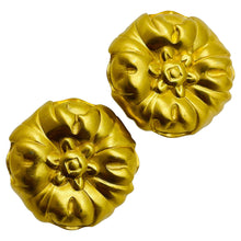 Load image into Gallery viewer, Vintage ANNE KLEIN matte gold tone clip on earrings

