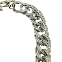 Load image into Gallery viewer, Vintage ANNE KLEIN signed silver tone designer chain massive necklace
