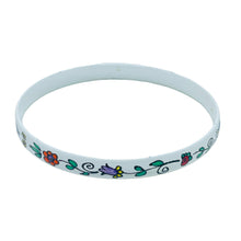 Load image into Gallery viewer, Vintage AUSTRIA signed enamel hand painted flowers bangle bracelet

