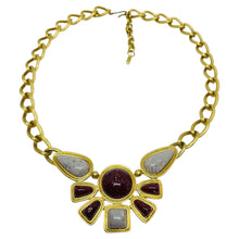 Load image into Gallery viewer, Vintage AVON 'Desert Sands' signed gold tone Egyptian revival designer necklace
