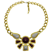 Load image into Gallery viewer, Vintage AVON 'Desert Sands' signed gold tone Egyptian revival designer necklace
