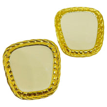 Load image into Gallery viewer, Vintage AVON signed gold tone enamel designer pierced earrings
