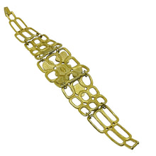 Load image into Gallery viewer, Vintage AVON signed gold tone faux pearls massive designer chain bracelet
