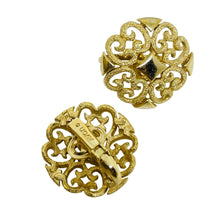 Load image into Gallery viewer, Vintage AVON signed gold tone small designer clip on earrings
