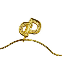 Load image into Gallery viewer, Vintage CHRISTIAN DIOR logo gold plated designer runway bracelet with tag
