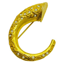 Load image into Gallery viewer, Vintage DENICOLA signed gold tone designer bracelet
