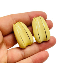Load image into Gallery viewer, Vintage ERWIN PEARL PEP signed gold tone enamel designer clip on earrings

