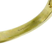 Load image into Gallery viewer, Vintage GIVENCHY signed gold tone enamel rhinestones designer bangle bracelet
