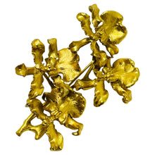 Load image into Gallery viewer, Vintage HAWAIIAN REALITIES signed gold plated modernist designer brooch
