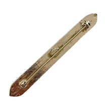 Load image into Gallery viewer, Vintage KENNETH LANE silver sapphire blue bar brooch
