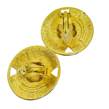 Load image into Gallery viewer, Vintage LIZ CLAIBORNE signed gold tone modernist designer clip on earrings
